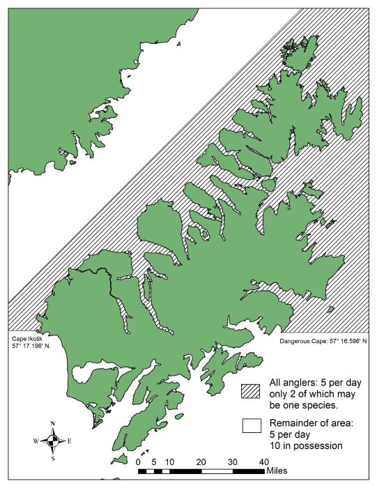 Kodiak Island Rockfish Limits Modified